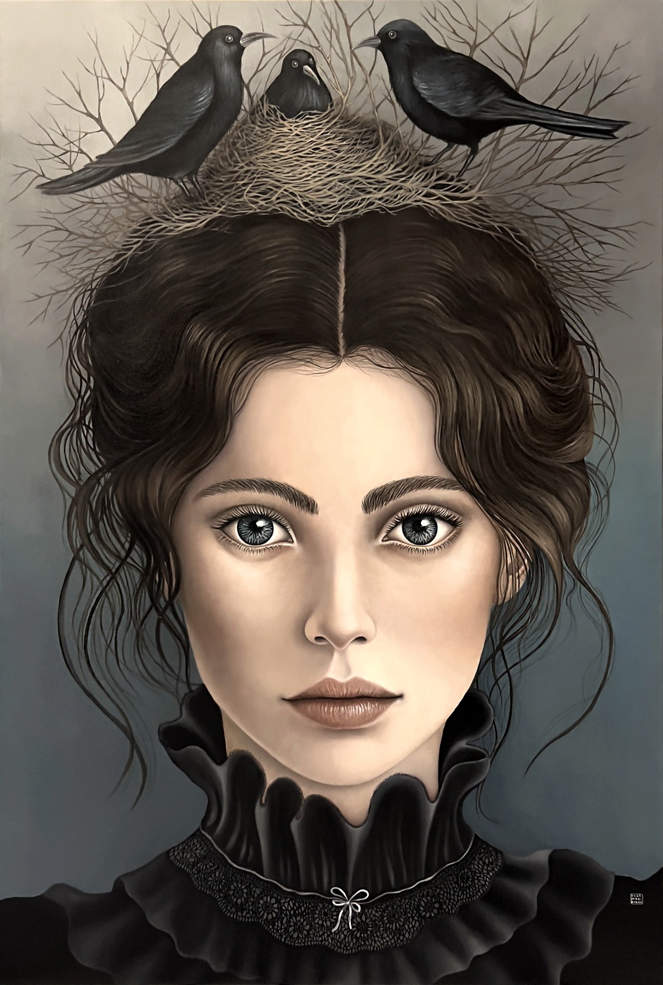 VIRGINIA, olio su tela, cm 100x150, 2025