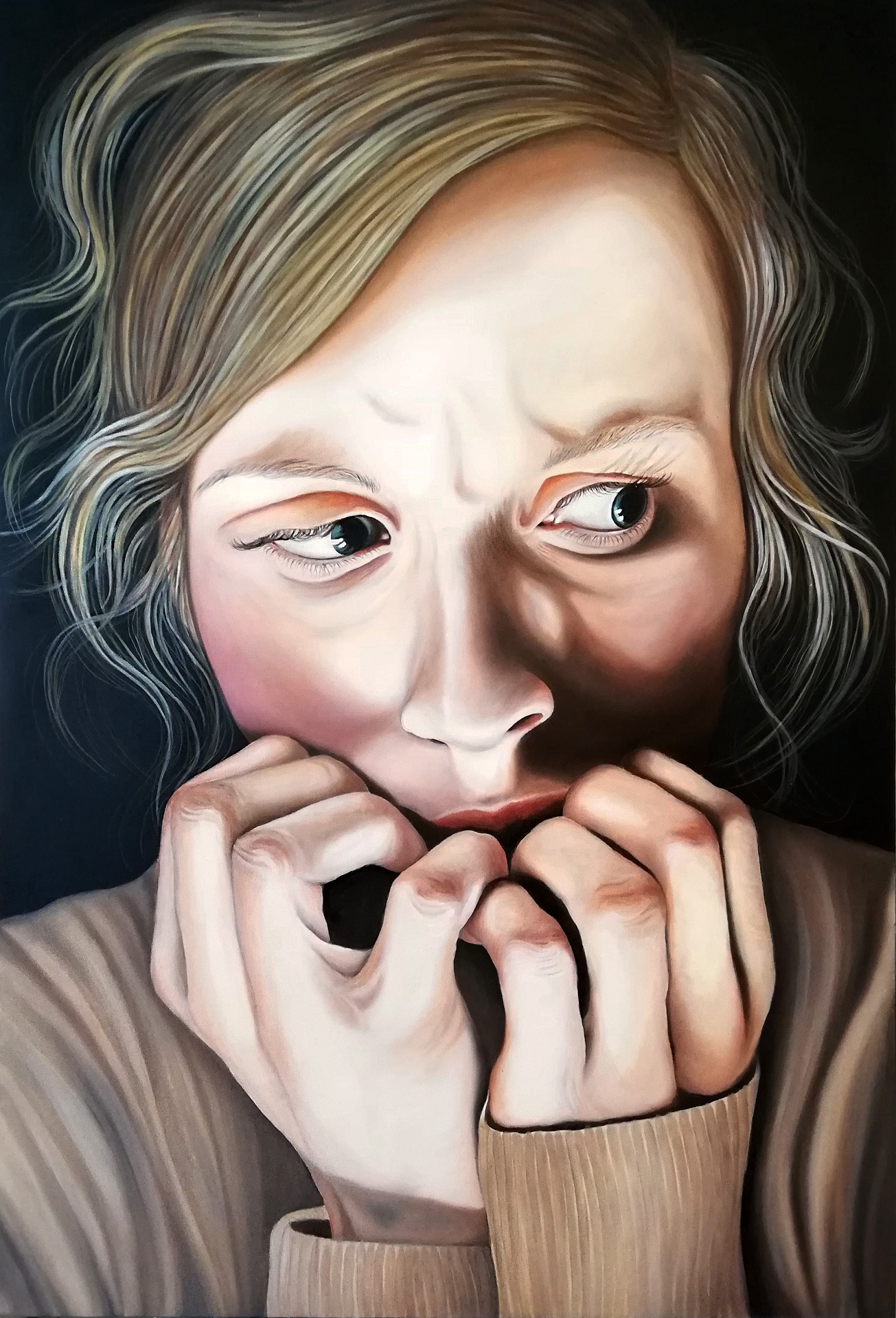 AGNESE, olio su tela, cm 80x100, 2022
