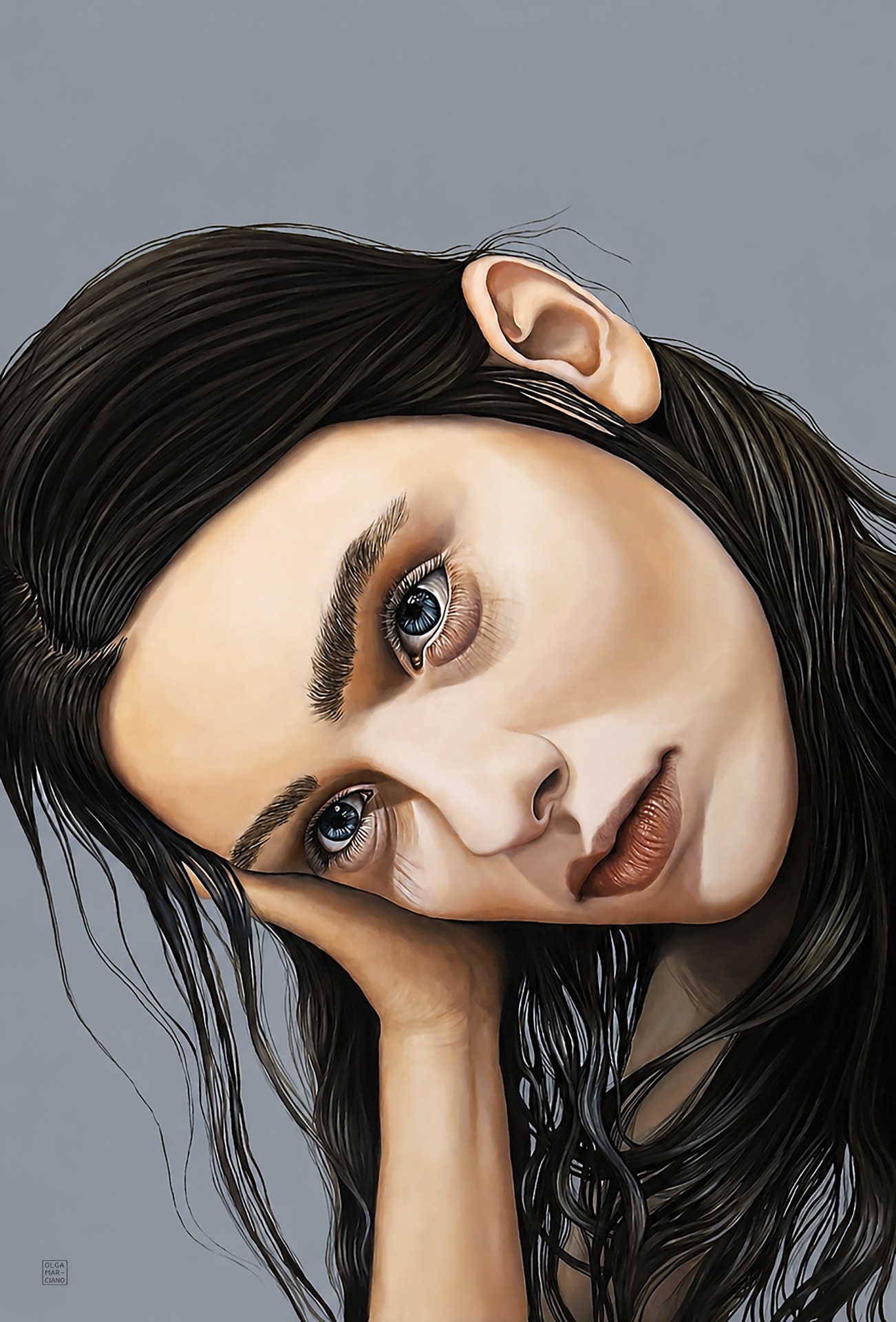 CHIARA, Olio su tela, cm 80x100, 2021