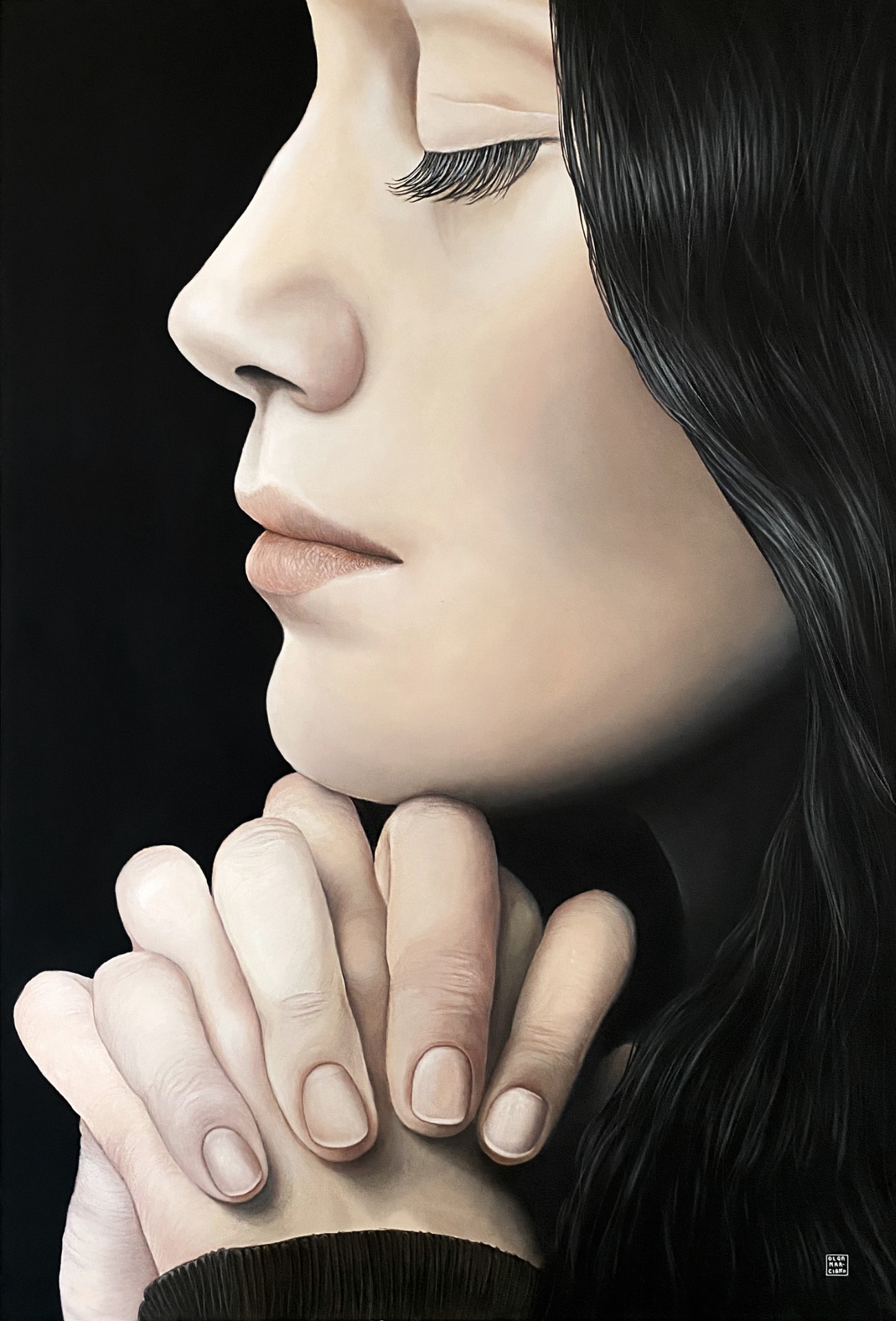 BENEDETTA, olio su tela, cm 80x120, 2022