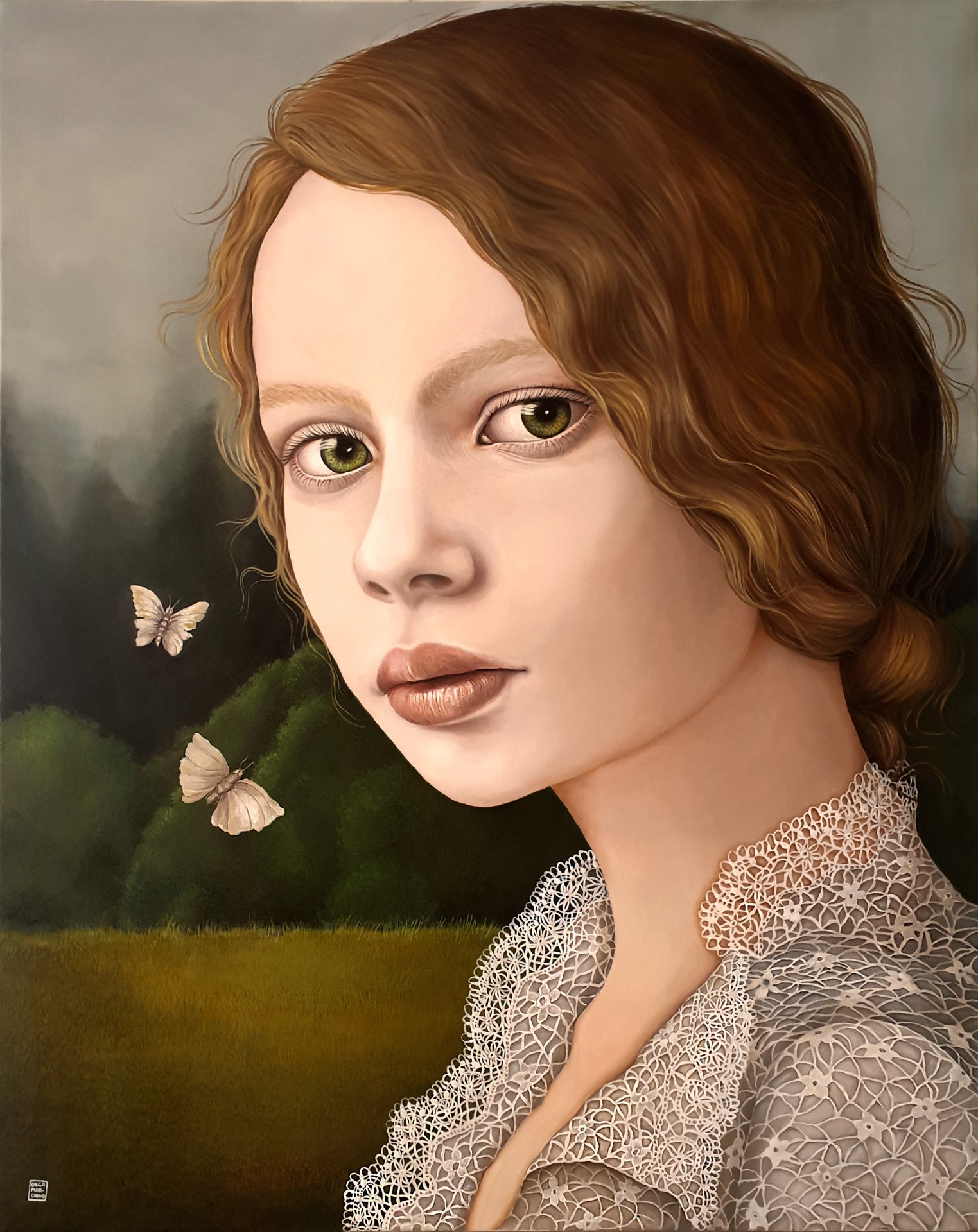 PENELOPE, olio su tela, cm 120x150, 2019 - - Credit FAMM (Femmes Artistes du Musée de Mougins) The Levett Collection
