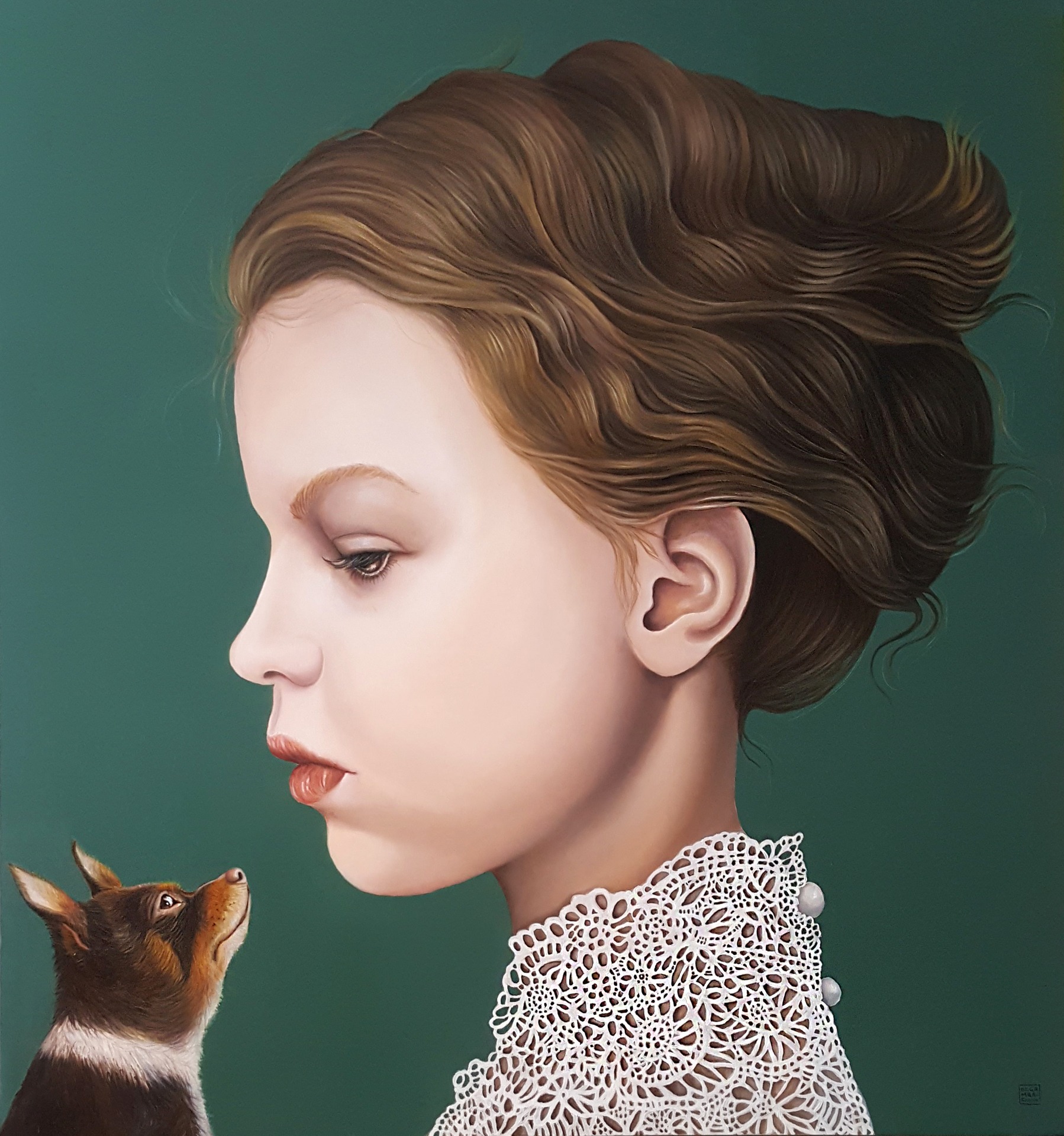 CHICO, olio su tela, cm 90x97, 2018 - - Credit FAMM (Femmes Artistes du Musée de Mougins) The Levett Collection